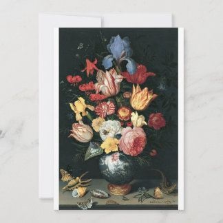 Balthasar van der Ast - Chinese Vas med Flowers Inbjudningar