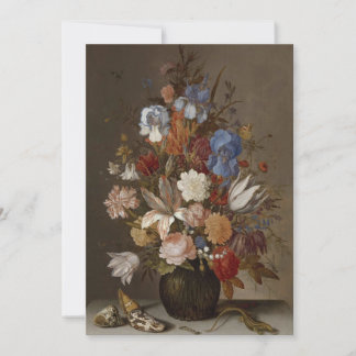 Balthasar van der Ast - Fortfarande liv med blommo Inbjudningar