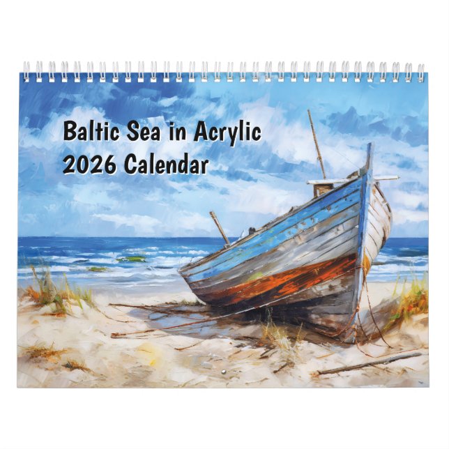 Baltic Sea in Acrylic – 2026 Calendar Kalender (Omslag)