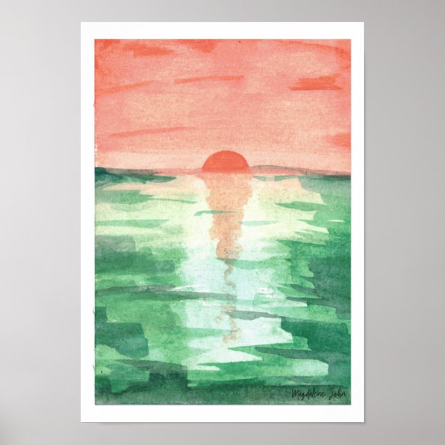 Baltic Summer Sunset Poster (Framsidan)
