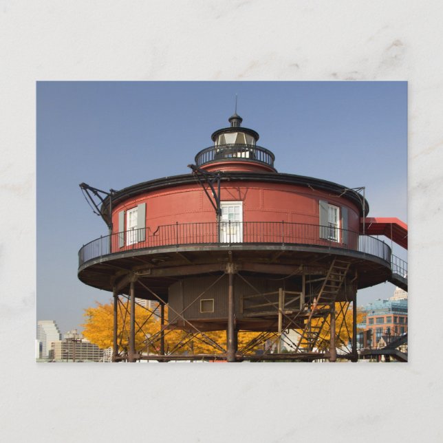 BALTIMER, MARYLAND. USA. Sju fot Vykort (Framsida)