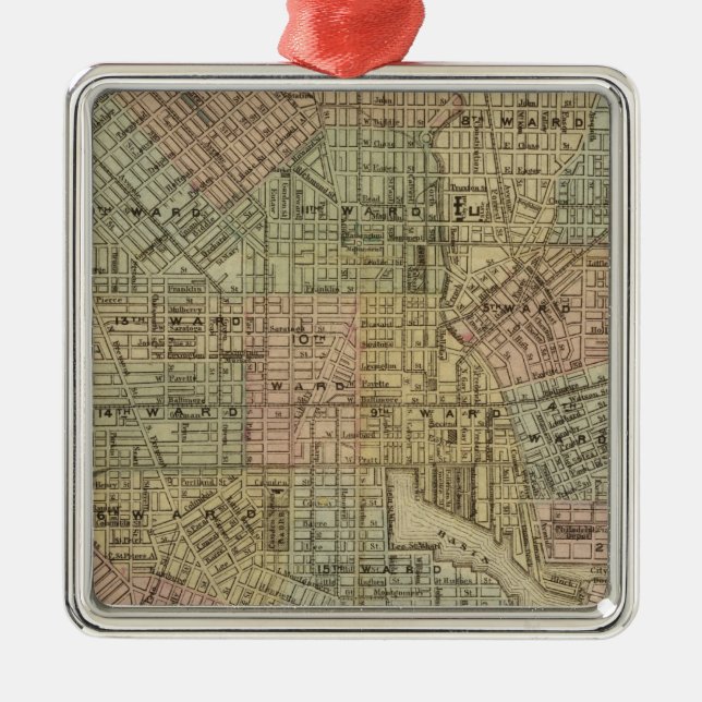 Baltimore 2 julgransprydnad metall (Framsidan)