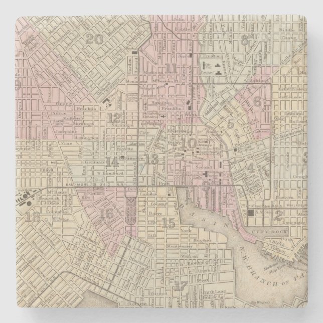 Baltimore 4 underlägg sten (Framsidan)