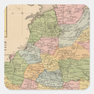 Baltimore 6 fyrkantigt klistermärke