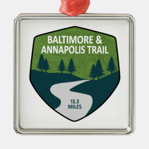 Baltimore & Annapolis Trail Julgransprydnad Metall