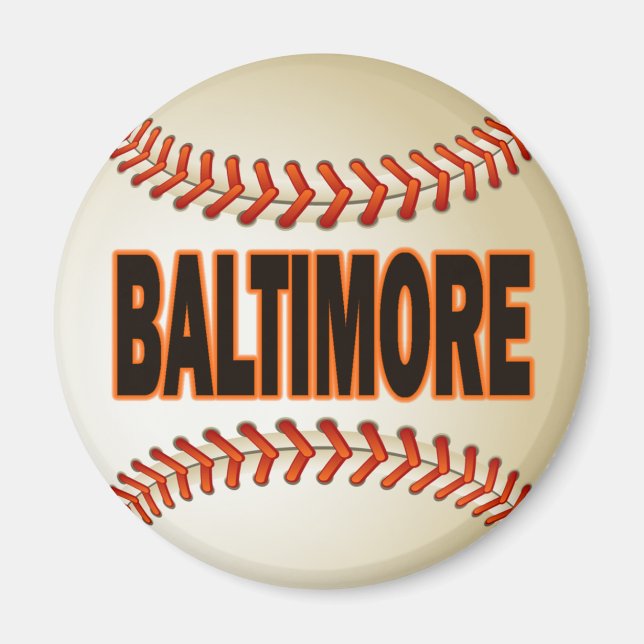 BALTIMORE BASEBALL MAGNET (Framsidan)
