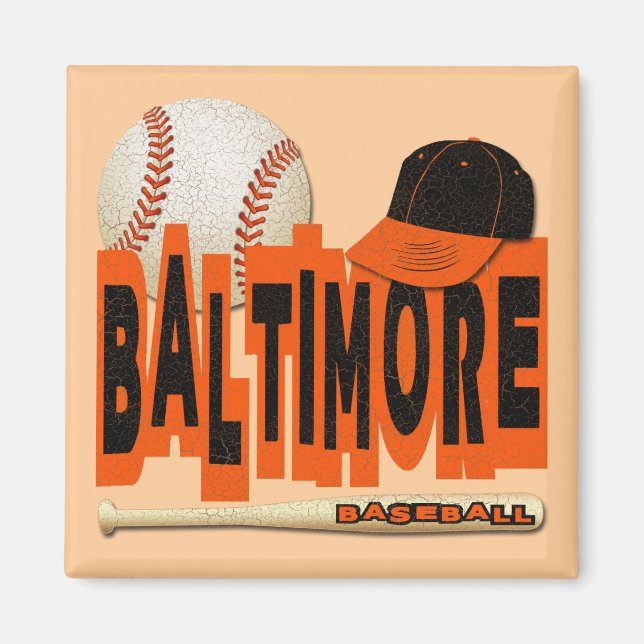 BALTIMORE BASEBALL MAGNET (Framsidan)