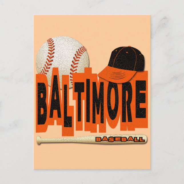 BALTIMORE BASEBALL VYKORT (Framsida)