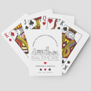Baltimore Bröllop   Hjärtkortsvit Casinokort