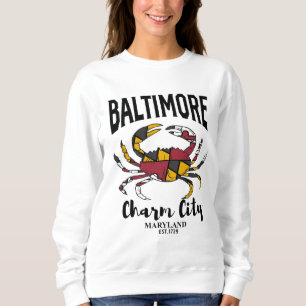 Baltimore Charm City Crab T Shirt