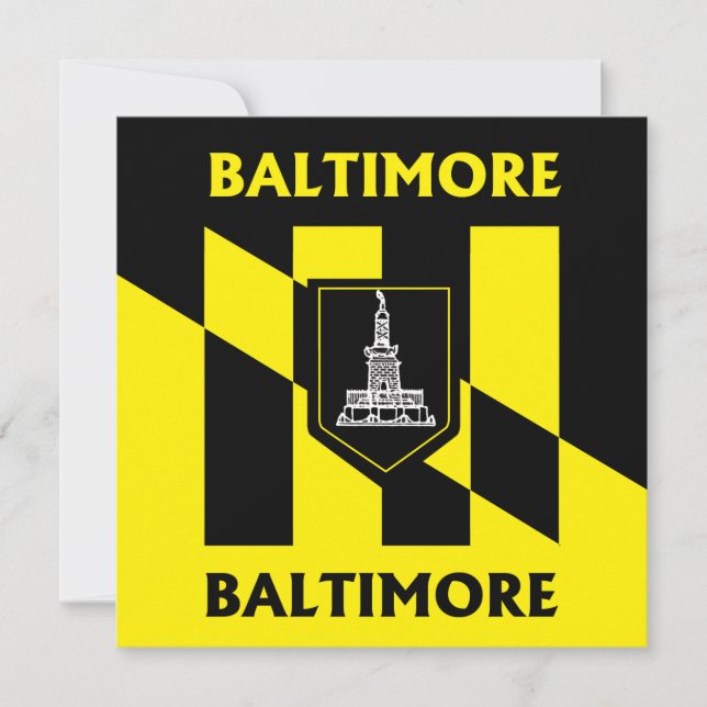 Baltimore city flagga (Framsida)