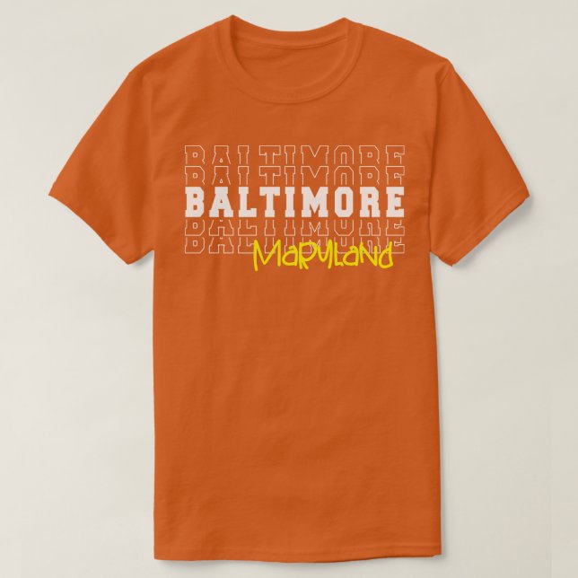 Baltimore City Maryland Baltimore MD T Shirt (Design framsida)