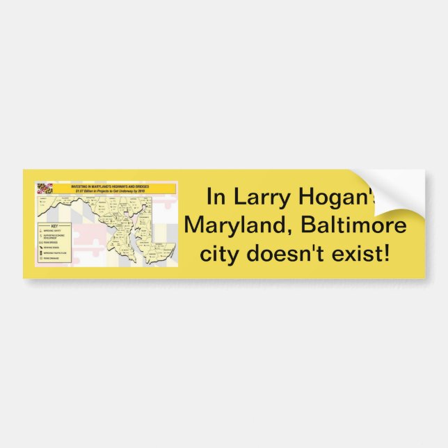 Baltimore existerar inte bildekal (Framsidan)