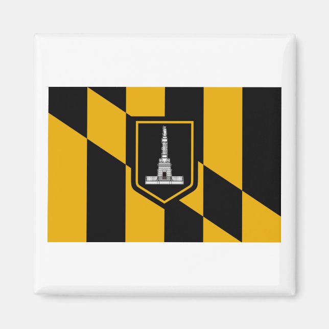 Baltimore Flagga Magnet (Framsidan)