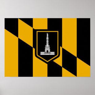 Baltimore Flagga Poster