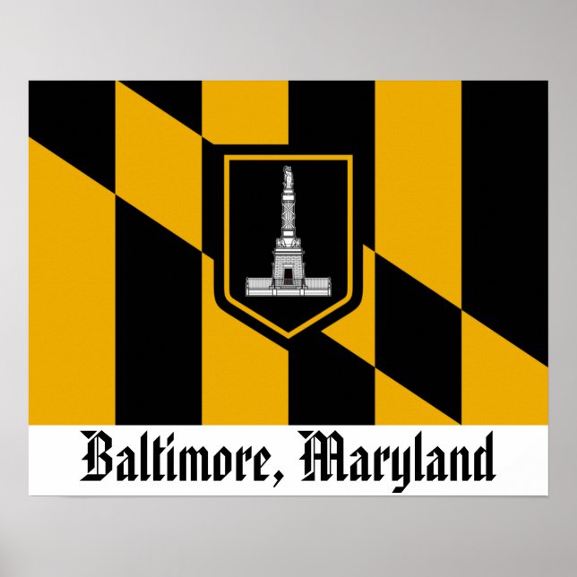 Baltimore Flagga Poster (Framsidan)