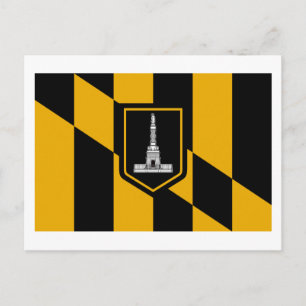 Baltimore Flagga Vykort