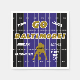 Baltimore Football Family Pappersservett