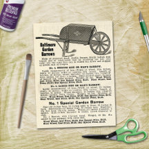Baltimore Garden Barrows Vintage-reklam