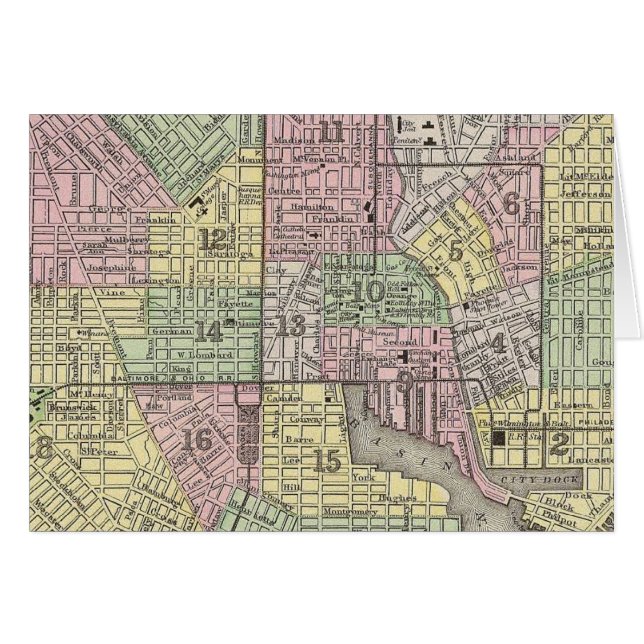 Baltimore Hälsningskort (Framsidan Horizontal)