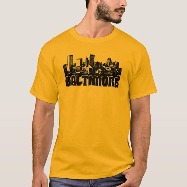 Baltimore horisont t-shirt (Framsida)