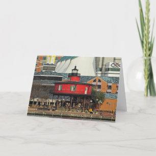 Baltimore Inner Harbor Seven Foot Knoll Lighthouse Kort