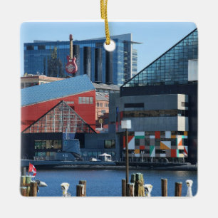 Baltimore Inner Harbour Julgransprydnad Keramik