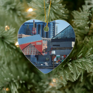 Baltimore Inner Harbour Julgransprydnad Keramik