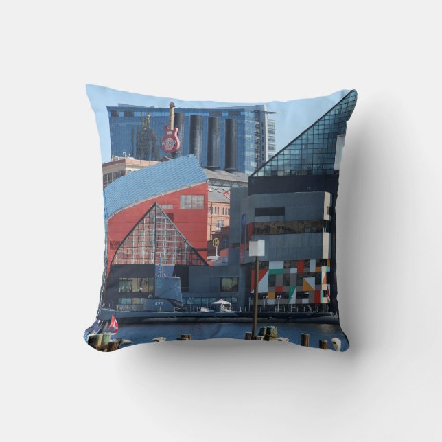 Baltimore Inner Harbour Pillow Kudde (Framsida)