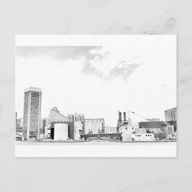 Baltimore Inner Harbour Vykort (Framsida)