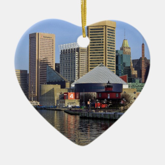 Baltimore inre hamn julgransprydnad keramik (Framsidan)