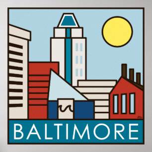 Baltimore inre hamn poster