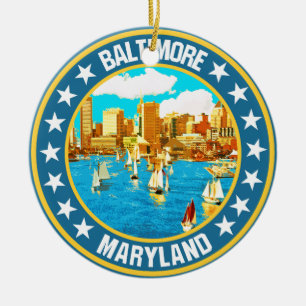 Baltimore Julgransprydnad Keramik