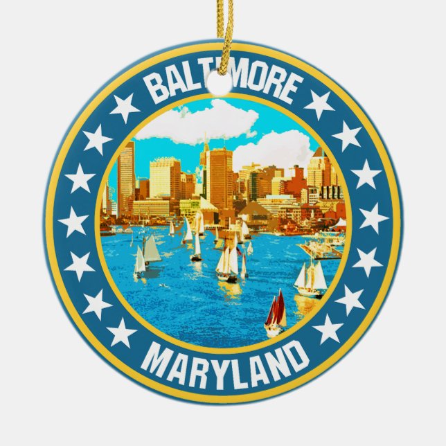 Baltimore Julgransprydnad Keramik (Framsidan)