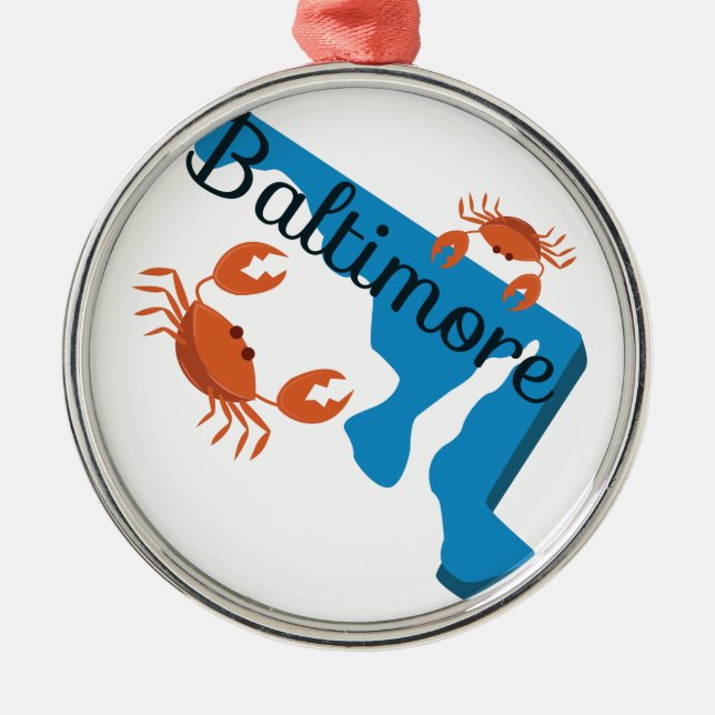 Baltimore Julgransprydnad Metall (Framsidan)