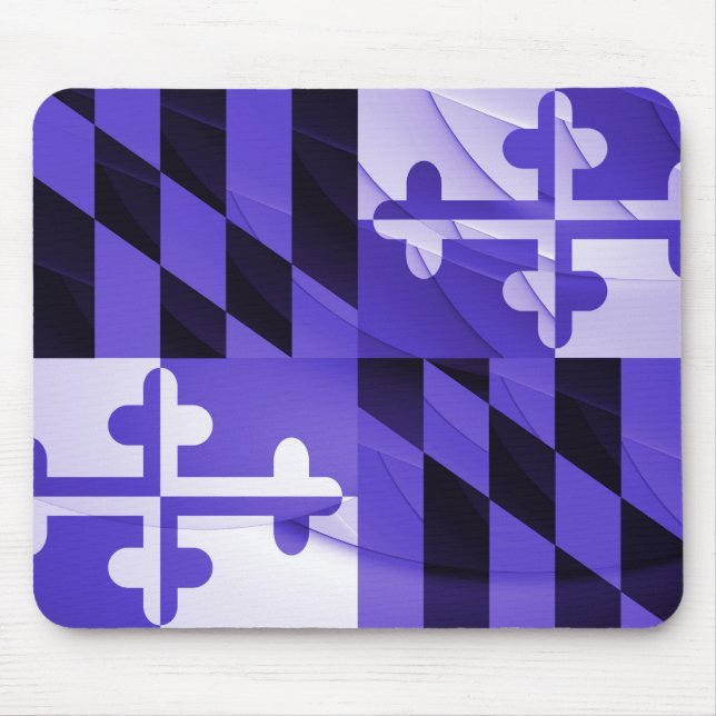 Baltimore Lila Maryland Statlig flagga musmattan Musmatta (Framsidan)