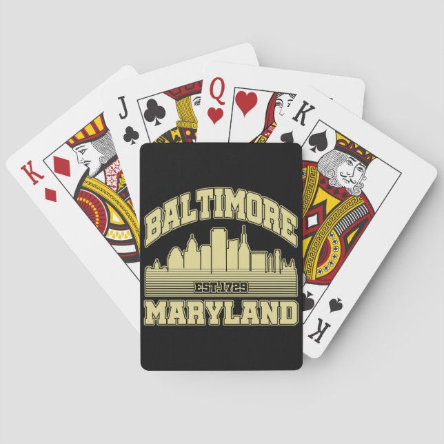 Baltimore,Maryland Casinokort (Baksidan)
