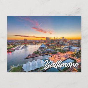 Baltimore, Maryland, Förenade Stater Vykort