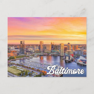 Baltimore, Maryland, Förenade Stater Vykort