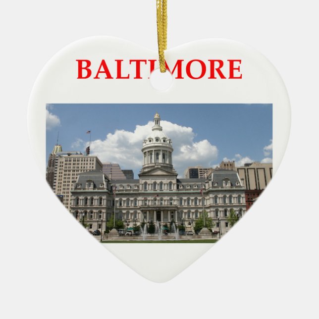baltimore maryland julgransprydnad keramik (Framsidan)