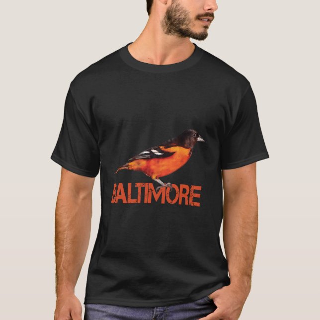 Baltimore Maryland Lord Baltimore Oriole Öga T Shirt (Framsida)