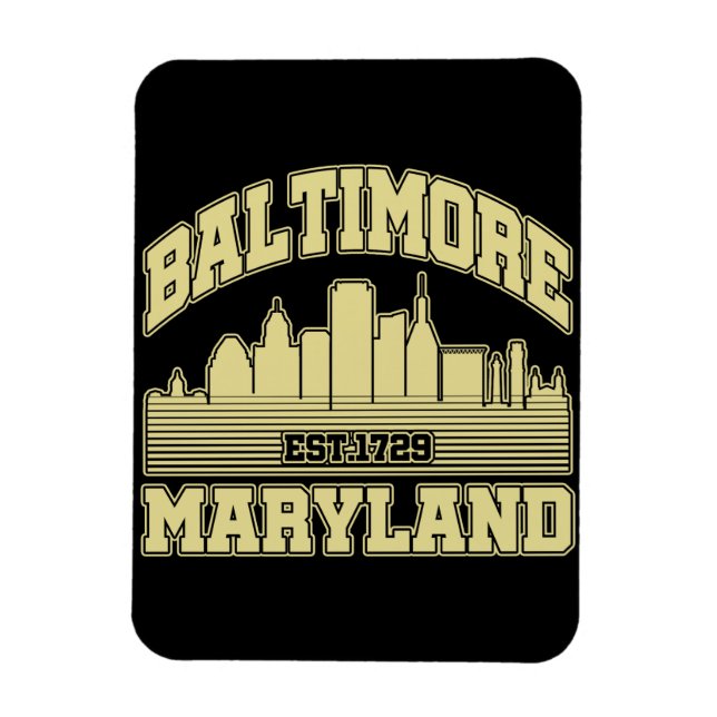 Baltimore,Maryland Magnet (Vertikal)