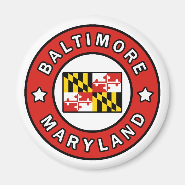 Baltimore Maryland Magnet (Framsidan)