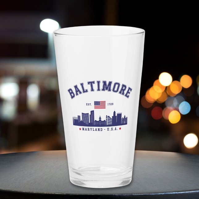 Baltimore Maryland Modern Skyline city Glaskopp (Skapare uppladdad)