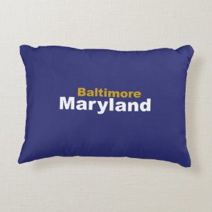 Baltimore, Maryland Pillow Prydnadskudde