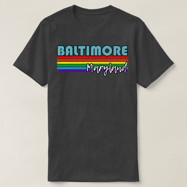 Baltimore Maryland Pride Baltimore LGBT GT LGBT T Shirt (Design framsida)