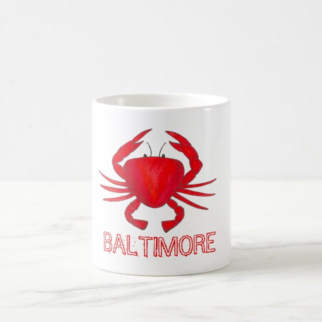 Baltimore Maryland Red Crab Beach Mugg (Center)