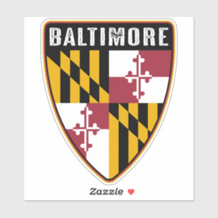 Baltimore Maryland Shield Klistermärken