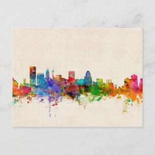 Baltimore Maryland Skyline Cityscape Vykort