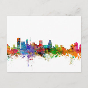 Baltimore Maryland Skyline Vykort